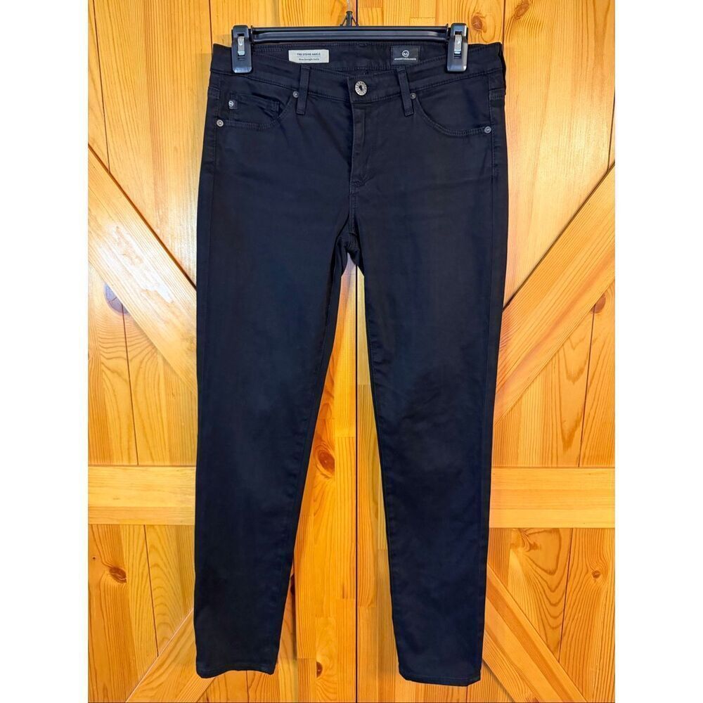 AG Adriano Goldschmied Women’s The Stevie Ankle Slim Straight Black Size 27R (69